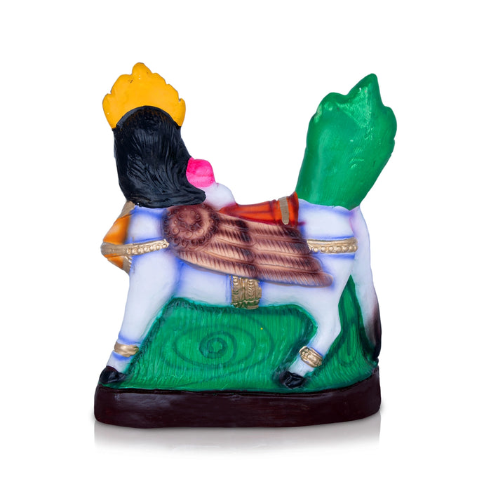 Kamadhenu Paper Mache Golu Bommai Pair - 10 x 8 Inches | Giri Golu Doll/ Navaratri Golu Bomma/ Gombe/ Bommai