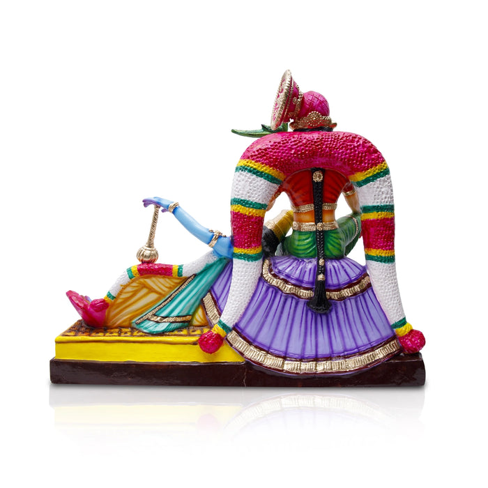 Andal Rangamannar Paper Mache Golu Bommai - 26 x 32 Inches | Giri Golu Doll/ Navaratri Golu Bomma/Gombe/Bommai