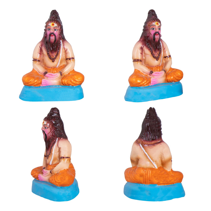 Dakshinamoorti Paper Mache Golu Bommai - 14 x 8 Inches | Giri Golu Doll/ Navaratri Kolu Bomma/ Dasara Doll