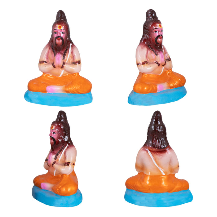 Dakshinamoorti Paper Mache Golu Bommai - 14 x 8 Inches | Giri Golu Doll/ Navaratri Kolu Bomma/ Dasara Doll