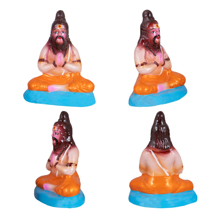 Dakshinamoorti Paper Mache Golu Bommai - 14 x 8 Inches | Giri Golu Doll/ Navaratri Kolu Bomma/ Dasara Doll