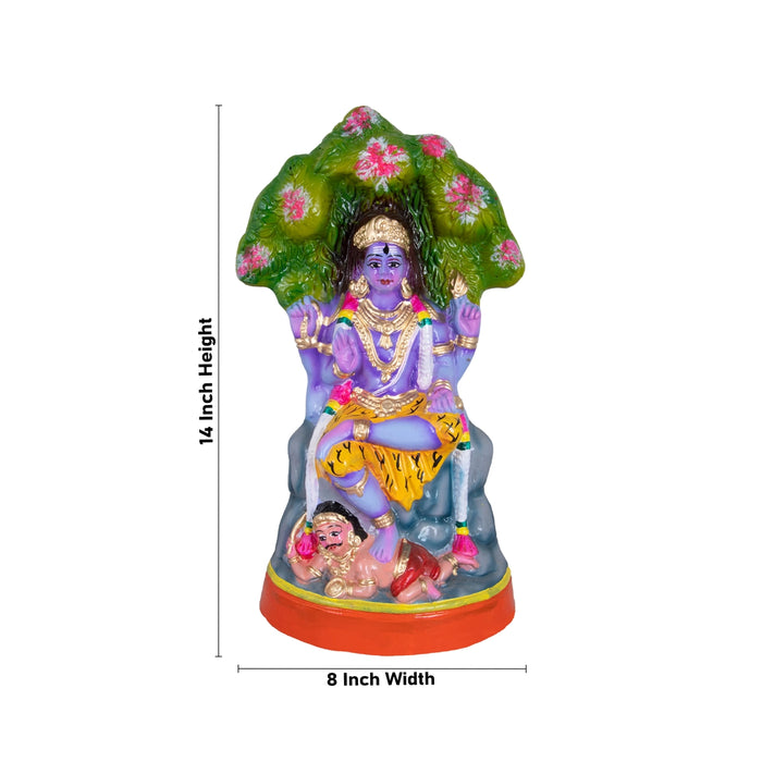 Dakshinamoorti Paper Mache Golu Bommai - 14 x 8 Inches | Giri Golu Doll/ Navaratri Kolu Bomma/ Dasara Doll