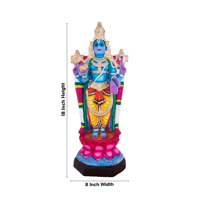 Dhanvantari Paper Mache Golu Bommai - 18 x 8 Inches | Giri Golu Doll/ Navaratri Golu Bomma/Gombe/Bommai