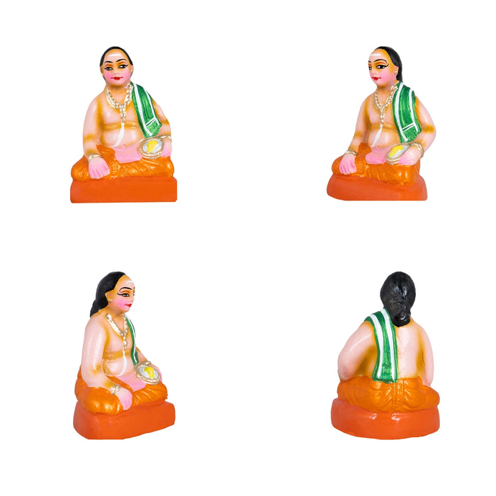 Marriage Paper Mache Golu Bommai Set - 12 x 10 Inches | Giri Golu Doll/ Navaratri Golu Bomma/Gombe/Bommai