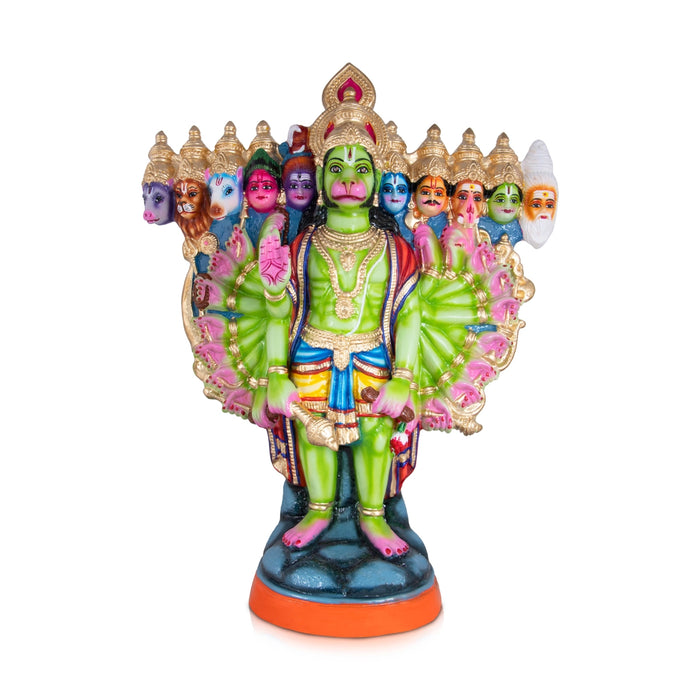 Vishwaroopa Hanuman Paper Mache Golu Bommai - 18 x 18 Inches | Giri Golu Doll/ Navaratri Golu Bomma/Gombe