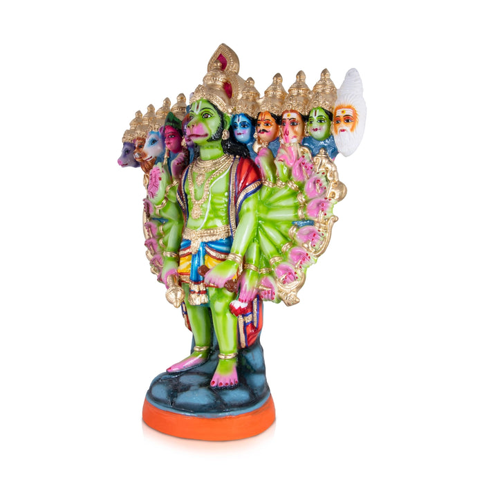 Vishwaroopa Hanuman Paper Mache Golu Bommai - 18 x 18 Inches | Giri Golu Doll/ Navaratri Golu Bomma/Gombe