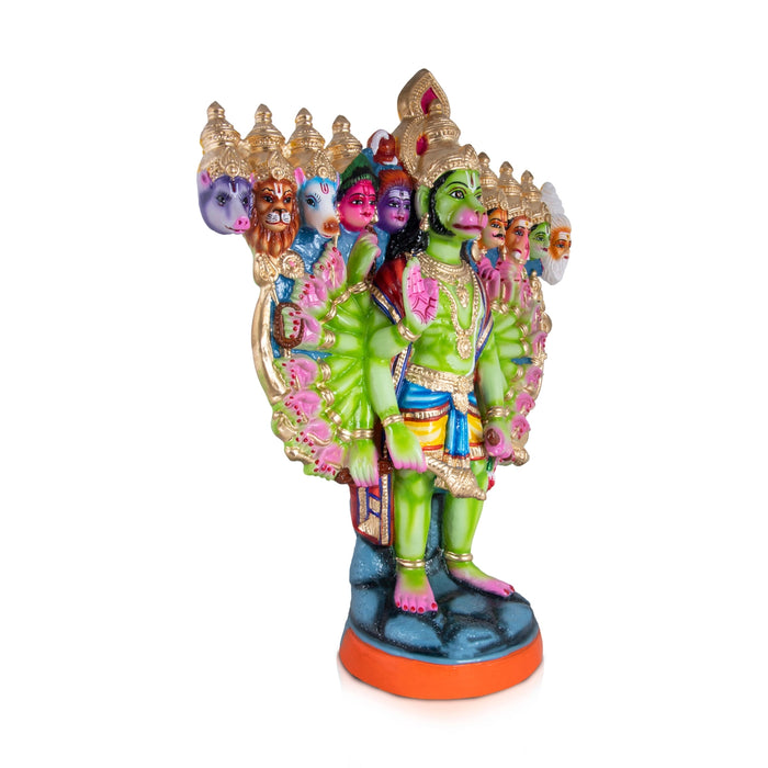 Vishwaroopa Hanuman Paper Mache Golu Bommai - 18 x 18 Inches | Giri Golu Doll/ Navaratri Golu Bomma/Gombe