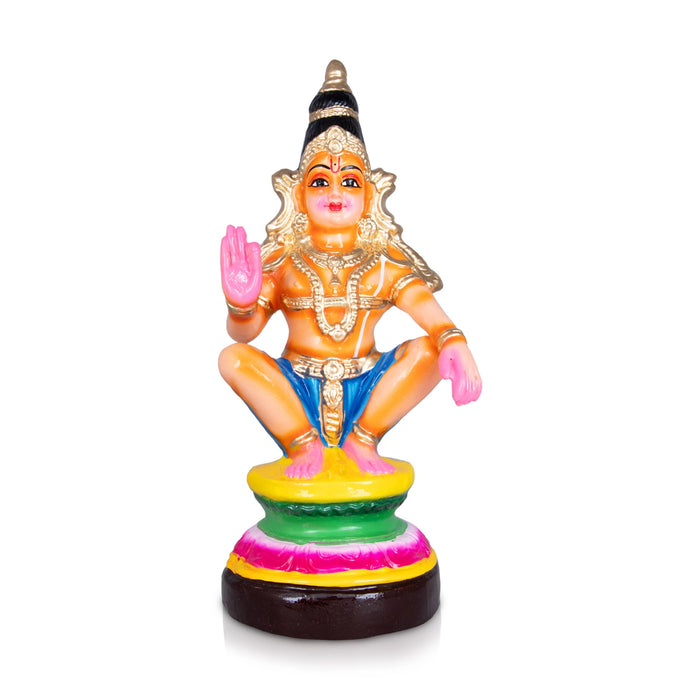 Ayyappan Paper Mache Golu Bommai - 12 x 8.5 Inches | Giri Golu Doll/ Navaratri Golu Bomma/ Dasara Doll