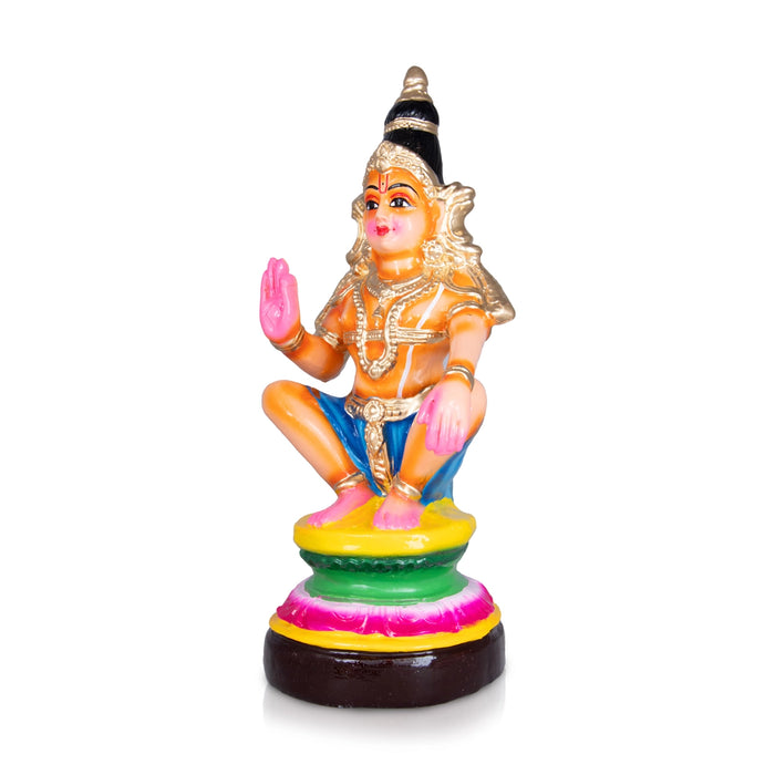 Ayyappan Paper Mache Golu Bommai - 12 x 8.5 Inches | Giri Golu Doll/ Navaratri Golu Bomma/ Dasara Doll