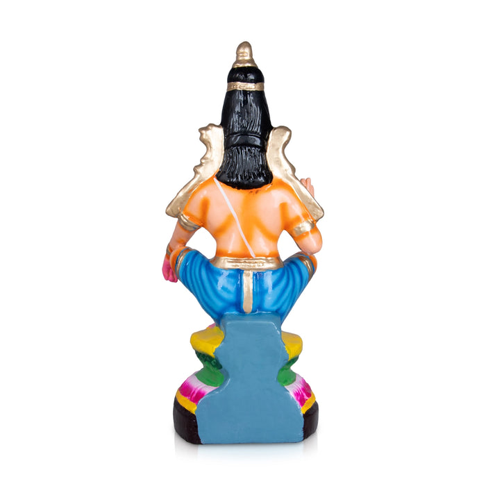 Ayyappan Paper Mache Golu Bommai - 12 x 8.5 Inches | Giri Golu Doll/ Navaratri Golu Bomma/ Dasara Doll