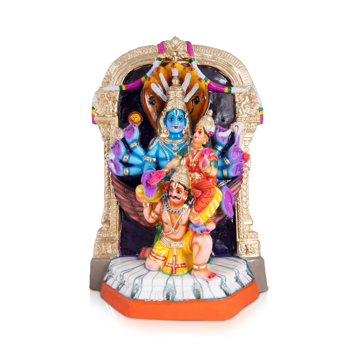 Ashtabhuja Lakshmi Narayanan Paper Mache Golu Bommai - 22 x 12 Inches | Giri Golu Doll/ Navaratri Golu Bomma