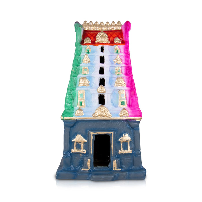 Gopuram Paper Mache Golu Bommai - 15 x 8 Inches | Giri Golu Doll/ Navaratri Golu Bomma/Gombe/Bommai