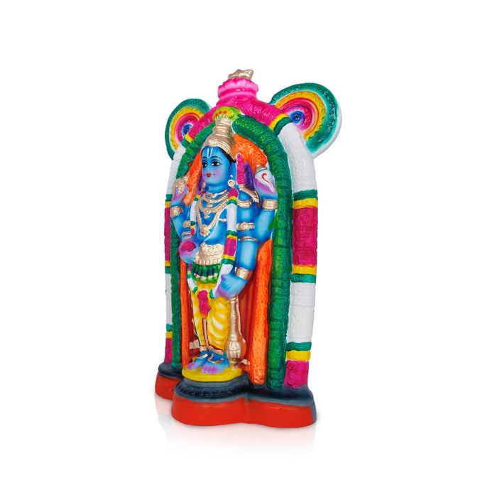 Guruvayurappan Paper Mache Golu Bommai - 15 x 10 Inches | Giri Golu Doll/ Navaratri Golu Bomma/Gombe/Bommai