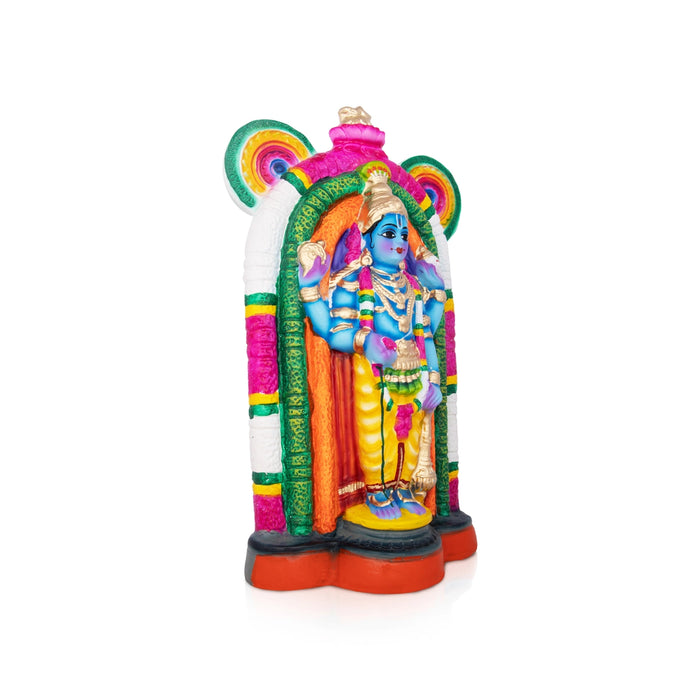 Guruvayurappan Paper Mache Golu Bommai - 12 x 7 Inches | Giri Golu Doll/ Navaratri Golu Bomma/Gombe/Bommai