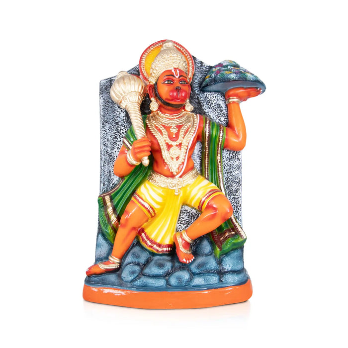 Mandir Hanuman Paper Mache Golu Bommai - 19 x 10 Inches | Giri Golu Doll/ Navaratri Golu Bomma/Gombe/Bommai