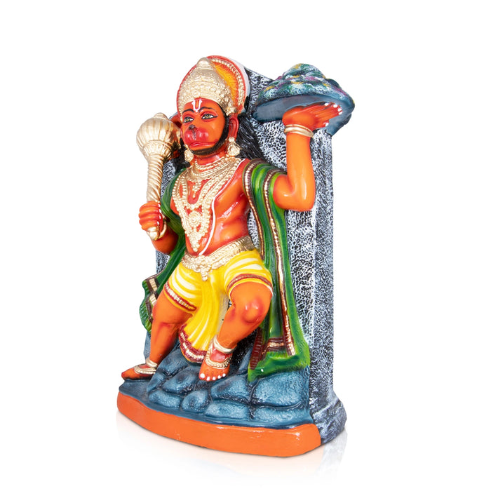 Mandir Hanuman Paper Mache Golu Bommai - 19 x 10 Inches | Giri Golu Doll/ Navaratri Golu Bomma/Gombe/Bommai