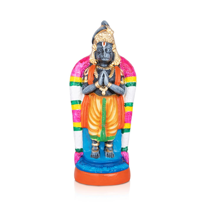 Namakkal Hanuman Paper Mache Golu Bommai - 8 x 3 Inches | Giri Golu Bomma/ Navaratri Golu Doll/ Bommai