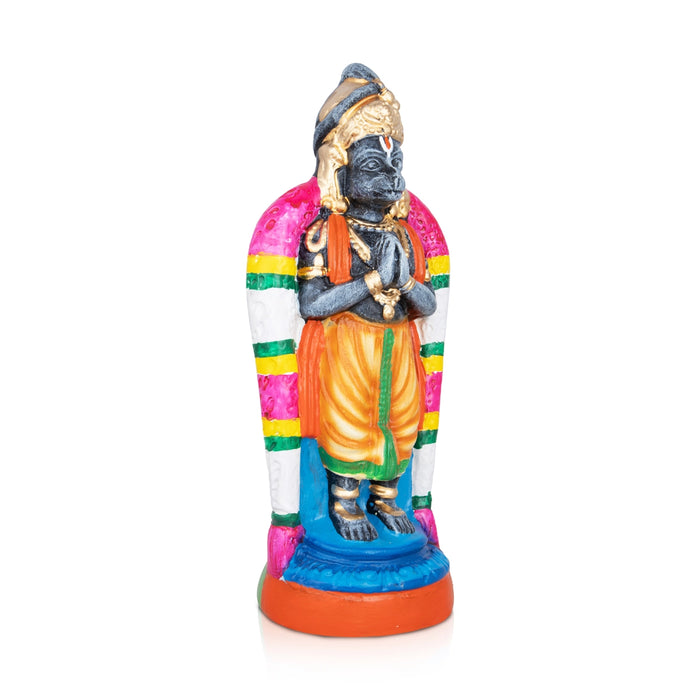 Namakkal Hanuman Paper Mache Golu Bommai - 8 x 3 Inches | Giri Golu Bomma/ Navaratri Golu Doll/ Bommai
