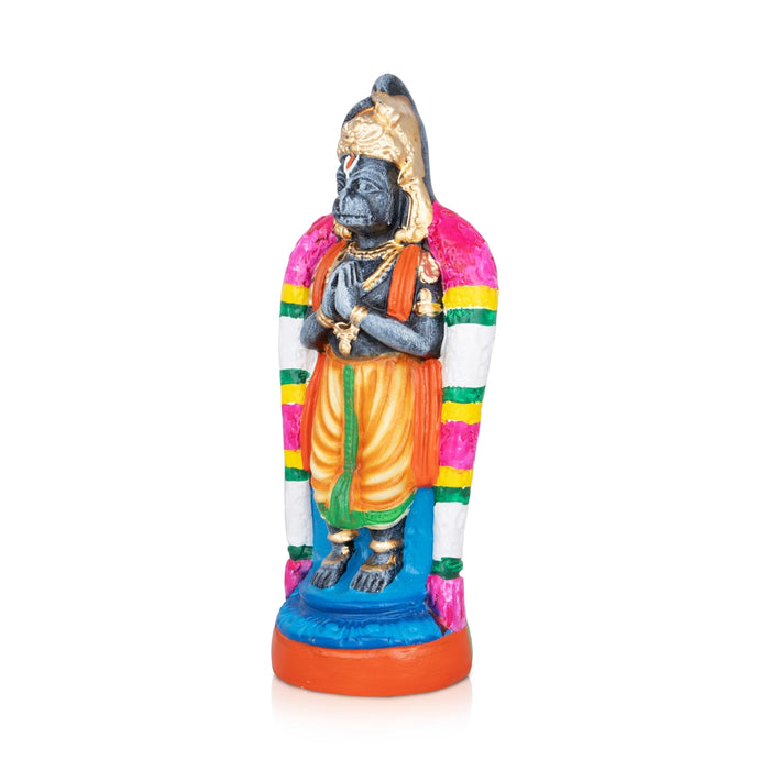 Namakkal Hanuman Paper Mache Golu Bommai - 8 x 3 Inches | Giri Golu Bomma/ Navaratri Golu Doll/ Bommai