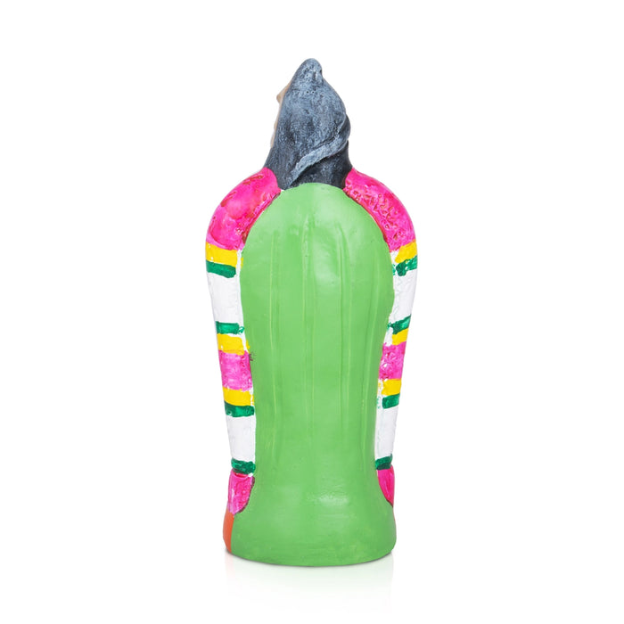 Namakkal Hanuman Paper Mache Golu Bommai - 8 x 3 Inches | Giri Golu Bomma/ Navaratri Golu Doll/ Bommai