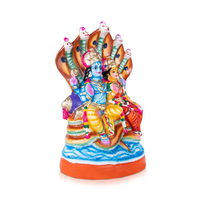 Lakshmi Narayanar Paper Mache Golu Bommai - 12 x 8.5 Inches | Giri Golu Doll/Navaratri Golu Bomma/Gombe/Bommai