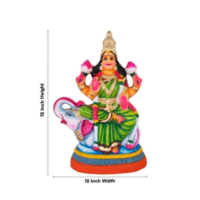 Lakshmi Saraswati Durga Paper Mache Golu Bommai Set - 15 x 10 Inches | Giri Golu Doll/ Navaratri Golu Bomma