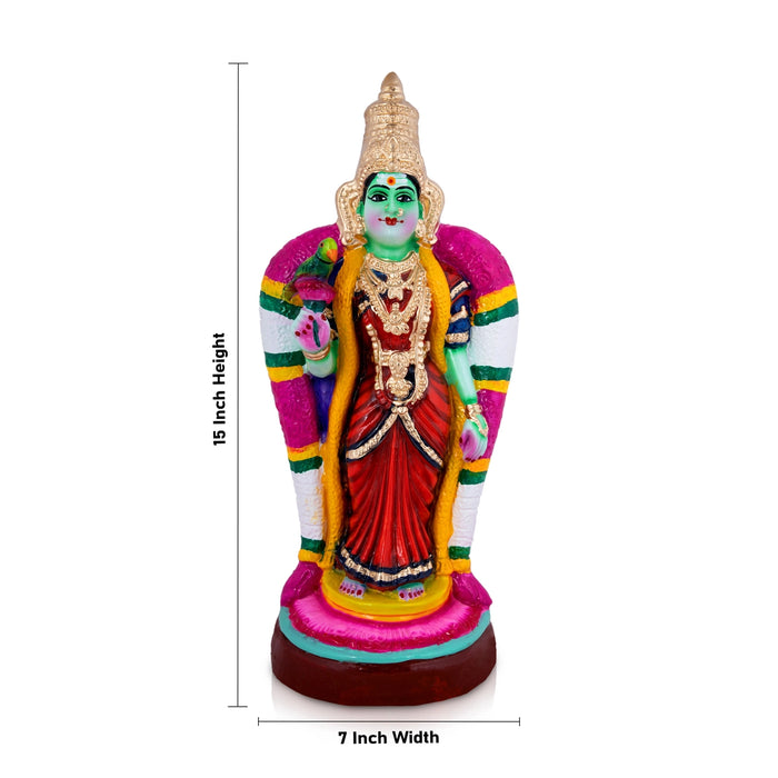 Meenakshi Paper Mache Golu Bommai - 15 x 7 Inches | Giri Golu Doll/ Navaratri Golu Bomma/Gombe/Bommai