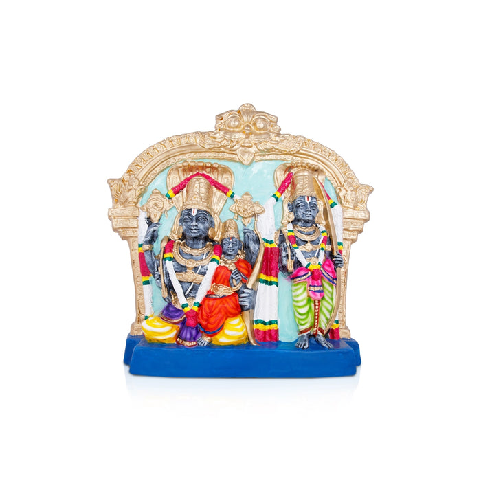 Annamacharya Bhadrachalam Paper Mache Golu Bommai Pair - 15 x 16 Inches | Giri Golu Doll/Navaratri Golu Bomma