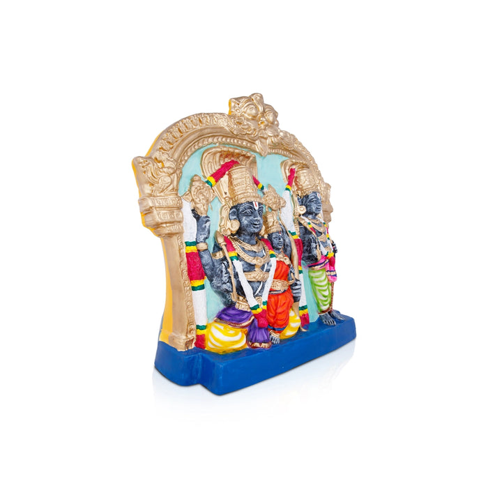 Annamacharya Bhadrachalam Paper Mache Golu Bommai Pair - 15 x 16 Inches | Giri Golu Doll/Navaratri Golu Bomma