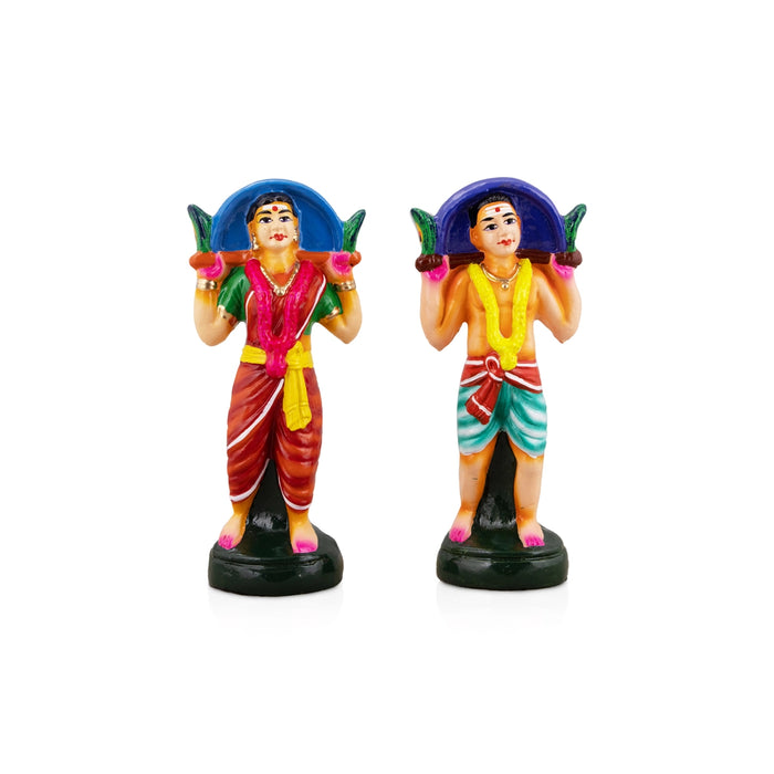 Kavadi Paper Mache Golu Bommai Set - 15 x 12 Inches | Giri Golu Doll/ Navaratri Golu Bomma/Gombe/Bommai