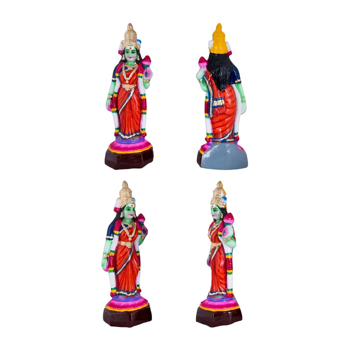 Murugan Valli Deivanai Paper Mache Golu Bommai Set - 20 x 11 Inches | Giri Golu Doll/ Navaratri Golu Bomma