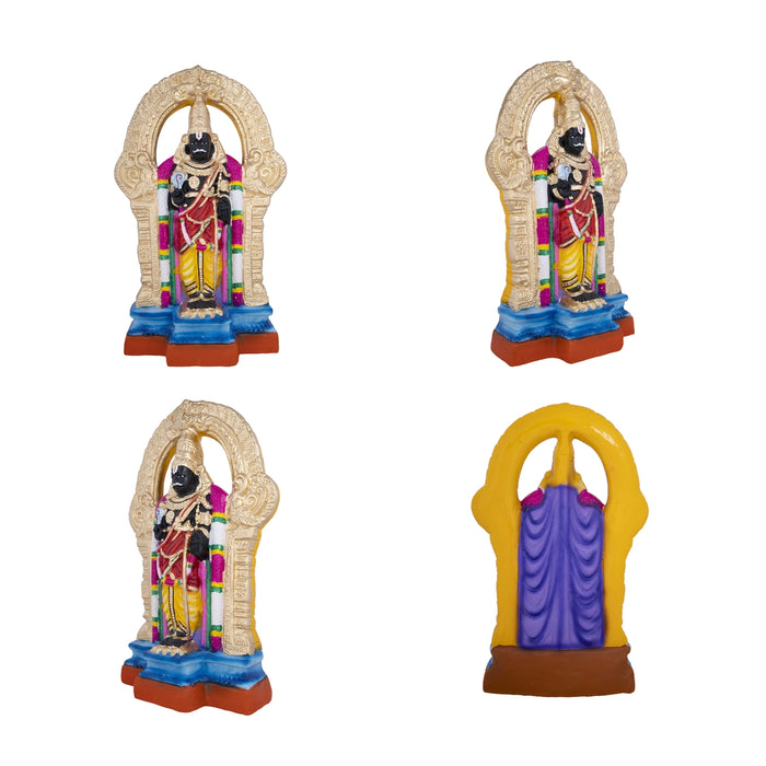 Parthasarathy Thayar Paper Mache Golu Bommai Pair - 15 x 8.5 Inches | Giri Golu Doll/ Navaratri Golu Bomma