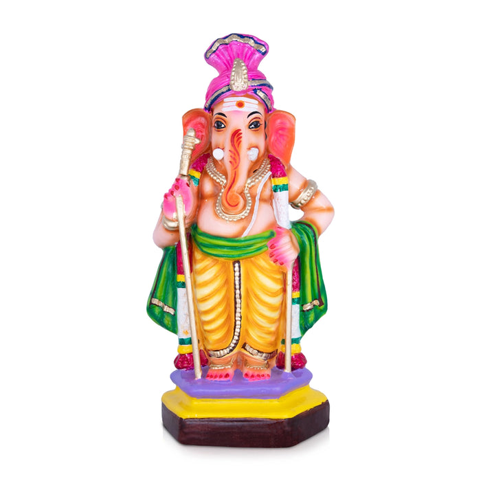 Raja Alangara Ganesh Paper Mache Golu Bommai - 15 x 6 Inches | Giri Golu Doll/ Ganesh Chaturthi Decor/Gombe