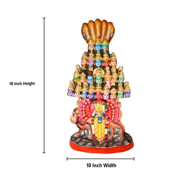 Nava Vishwaroopam Clay Golu Bommai - 18 Inches | Giri Golu Doll/ Navaratri Golu Bomma/Gombe/Bommai