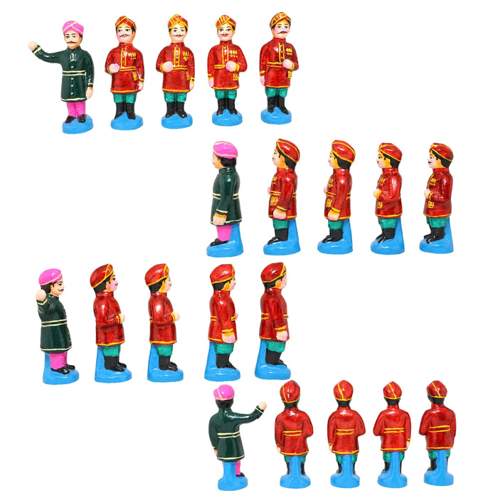 Mysore Dasara Festival Clay Golu Bommai Set- 6 X 4 Inches | Navaratri Golu Gombe/Giri Golu Doll/ Navratri Decor