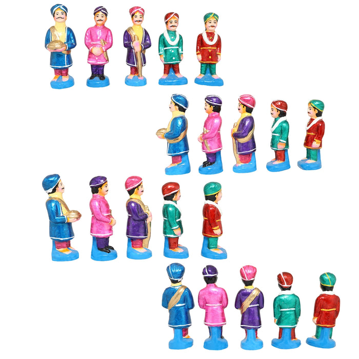 Mysore Dasara Festival Clay Golu Bommai Set- 6 X 4 Inches | Navaratri Golu Gombe/Giri Golu Doll/ Navratri Decor