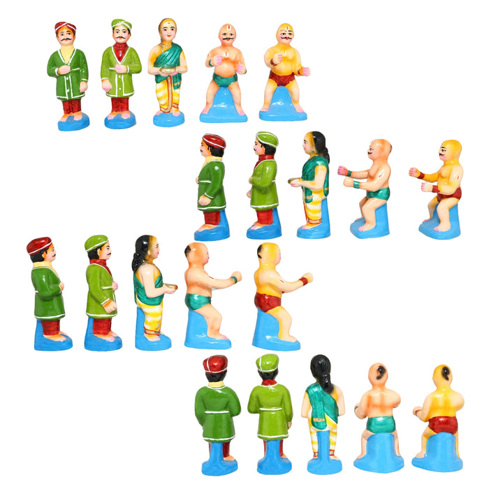 Mysore Dasara Festival Clay Golu Bommai Set- 6 X 4 Inches | Navaratri Golu Gombe/Giri Golu Doll/ Navratri Decor