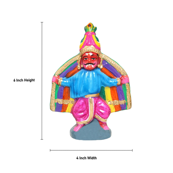 Mysore Dasara Festival Clay Golu Bommai Set- 6 X 4 Inches | Navaratri Golu Gombe/Giri Golu Doll/ Navratri Decor