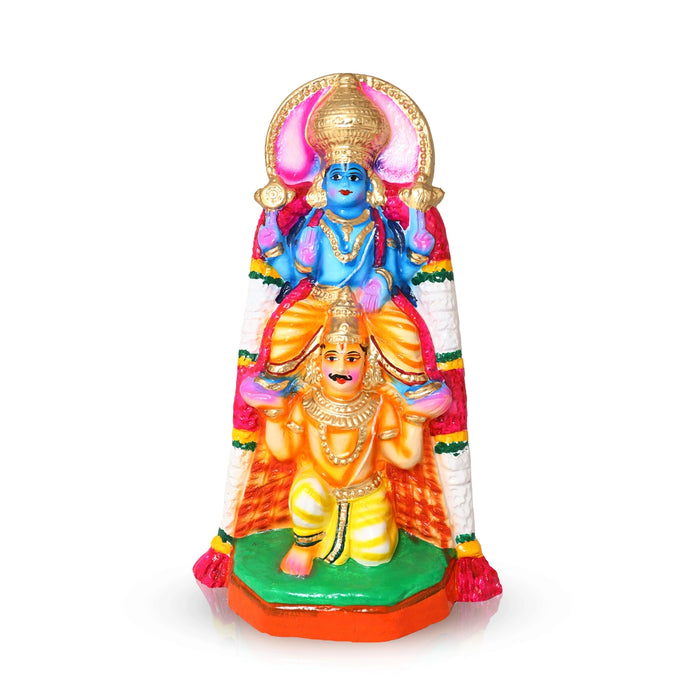 Garuda Vahanam Clay Golu Bommai - 12 x 7.5 Inches | Giri Golu Doll/ Navaratri Kolu Bomma/ Bommai