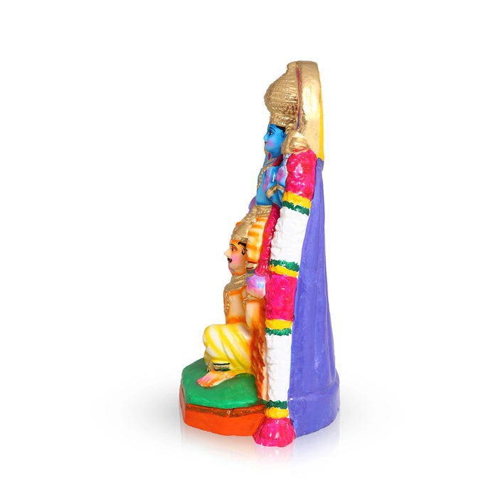 Garuda Vahanam Clay Golu Bommai - 12 x 7.5 Inches | Giri Golu Doll/ Navaratri Kolu Bomma/ Bommai