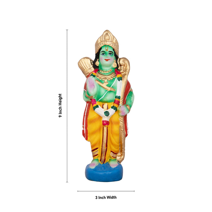 Seetha Kalyanam Clay Golu Bommai Set - 9 x 3 Inches | Giri Golu Doll/ Navaratri Golu Bomma/Gombe/Bommai