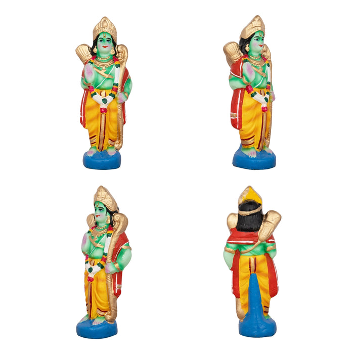 Seetha Kalyanam Clay Golu Bommai Set - 9 x 3 Inches | Giri Golu Doll/ Navaratri Golu Bomma/Gombe/Bommai