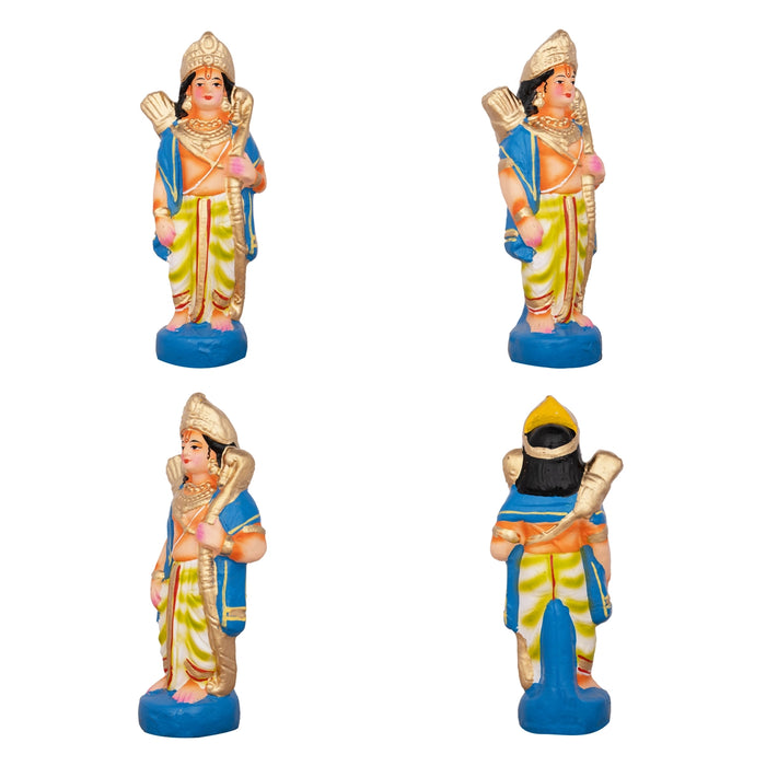 Seetha Kalyanam Clay Golu Bommai Set - 9 x 3 Inches | Giri Golu Doll/ Navaratri Golu Bomma/Gombe/Bommai