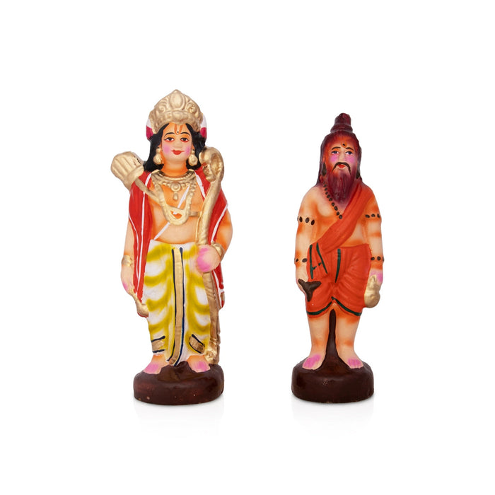 Seetha Swayamvaram Clay Golu Bommai Set - 8.5 x 6 Inches | Giri Golu Doll/ Navaratri Golu Bomma/Gombe/Bommai