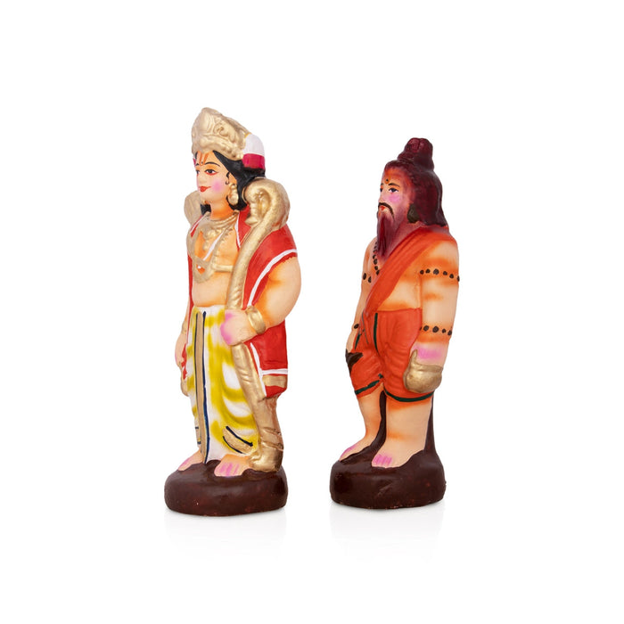 Seetha Swayamvaram Clay Golu Bommai Set - 8.5 x 6 Inches | Giri Golu Doll/ Navaratri Golu Bomma/Gombe/Bommai