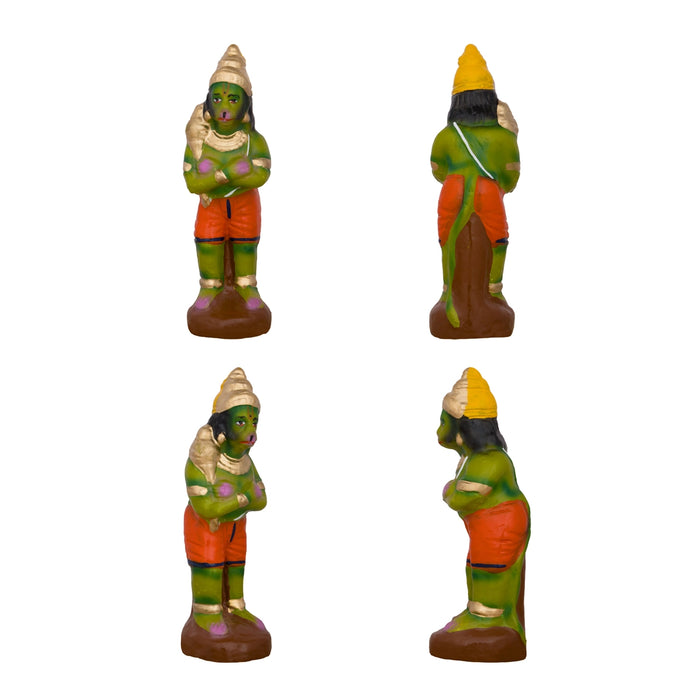 Seethaiyai Kanden Clay Golu Bommai Set - 7 x 4 Inches | Giri Golu Doll/ Navaratri Golu Bomma/Gombe/Bommai