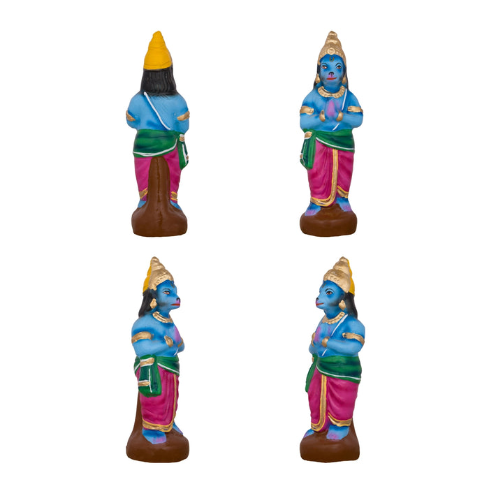 Seethaiyai Kanden Clay Golu Bommai Set - 7 x 4 Inches | Giri Golu Doll/ Navaratri Golu Bomma/Gombe/Bommai