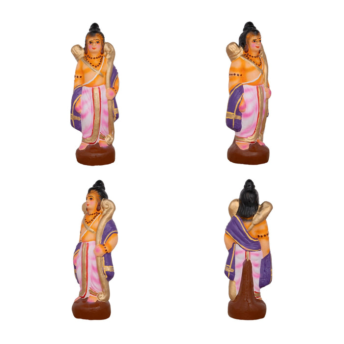 Soorpanagai Clay Golu Bommai Set - 8 x 5 Inches | Giri Golu Doll/ Navaratri Golu Bomma/Gombe/Bommai