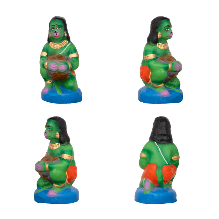 Sethu Panthanam Clay Golu Bommai Set - 8 x 4.5 Inches | Giri Golu Doll/ Navaratri Golu Bomma/Gombe/Bommai