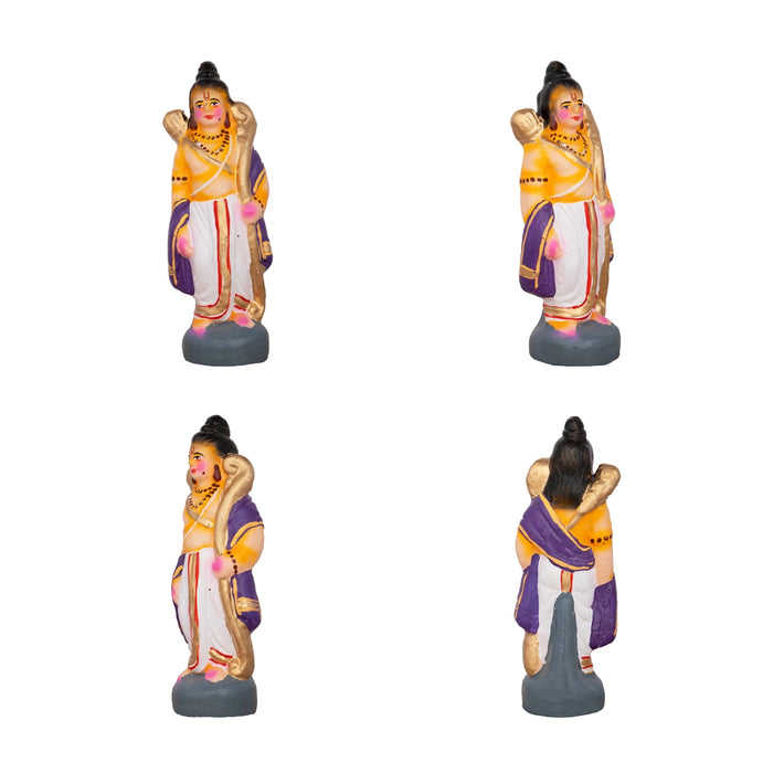 Sethu Panthanam Clay Golu Bommai Set - 8 x 4.5 Inches | Giri Golu Doll/ Navaratri Golu Bomma/Gombe/Bommai